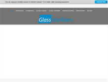 Tablet Screenshot of glassfabrikken.no